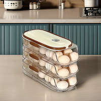 Boîte de conservation des œufs rectangulaire en plastique transparent avec couvercle pour un accès facile, de qualité alimentaire, empilable, pour conserver la fraîcheur