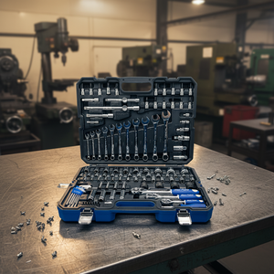 American Blue Dot Tools Juego <span class=keywords><strong>de</strong></span> herramientas <span class=keywords><strong>de</strong></span> reparación <span class=keywords><strong>de</strong></span> automóviles <span class=keywords><strong>de</strong></span> 120 piezas CRV Llave <span class=keywords><strong>de</strong></span> trinquete <span class=keywords><strong>Destornillador</strong></span> Cortador <span class=keywords><strong>de</strong></span> brocas <span class=keywords><strong>Caja</strong></span> <span class=keywords><strong>de</strong></span> combinación <span class=keywords><strong>de</strong></span> mano - Product Image 6