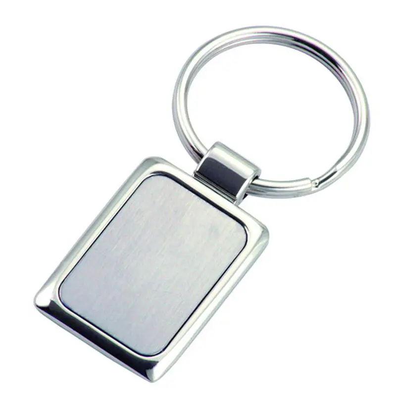 Zinco liga prata Metal Photo Frame Keychain para promoção presente