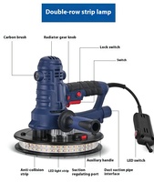 Ponceuse murale électrique multifonctionnelle auto-amorçante de haute qualité, sans poussière, 800 W, pour le ponçage et le polissage