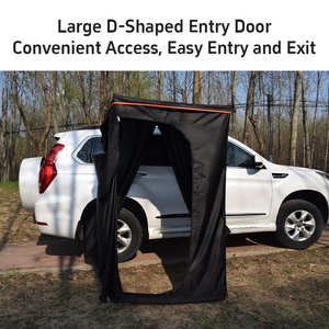 Nouvelle conception de tente de <span class=keywords><strong>douche</strong></span> latérale pour voiture <span class=keywords><strong>avec</strong></span> coque en aluminium <span class=keywords><strong>et</strong></span> éclairage LED pour camping, toilettes <span class=keywords><strong>et</strong></span> bain - Product Image 5