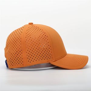 Gorra Deportiva de 6 Paneles Personalizada OEM, Resistente al Agua, con Orificios Perforados por Láser, de Secado Rápido, Gorra de Béisbol Bordada - Product Image 5