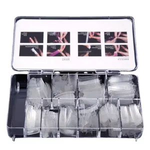 Nail art supplies Finger False Sharp Stiletto design practicing Artificial nail tips 500pcs /box