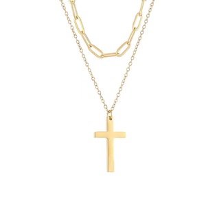 Collier de foi religieuse, personnalisable avec logo, placage or micron, poids au mètre, pour le marché international - Product Image 3