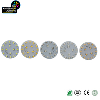 Lumières ponctuelles LED populaires de 40 mm en cabochon, 24 V, IP44, en plastique, pour parcs à thème, avec SMD2835, angle de 360 degrés, options multicolores