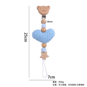 Clips <span class=keywords><strong>de</strong></span> <span class=keywords><strong>Chupete</strong></span> Neutral para Bebé, Clip <span class=keywords><strong>de</strong></span> Soporte <span class=keywords><strong>de</strong></span> <span class=keywords><strong>Chupete</strong></span> Neutral, Hilo <span class=keywords><strong>de</strong></span> <span class=keywords><strong>Lana</strong></span> con Corazón <span class=keywords><strong>de</strong></span> Amor, Clips <span class=keywords><strong>de</strong></span> Madera Suave, Regalo <span class=keywords><strong>de</strong></span> Cumpleaños <span class=keywords><strong>de</strong></span> Bebé - Product Image 5