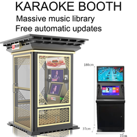 Cabine de karaoké électronique à monnayeur pour salle de karaoké, machine de jeu KTV, borne d'arcade, centre commercial, rue, parc, place, gare