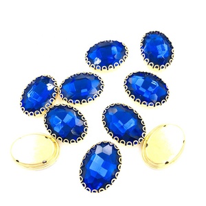 Hình Bầu Dục May Trên Kim Cương Giả Với Móng Vuốt Ren - Product Image 4