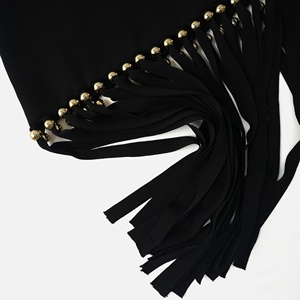 Robe midi <span class=keywords><strong>en</strong></span> maille élégante et ajustée pour femme <span class=keywords><strong>Sandro</strong></span>, nouvelle collection printemps, style français, avec boutons décoratifs, vêtements de boutique pour femmes - Product Image 3
