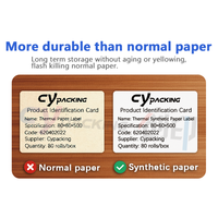 Rouleau d'étiquettes thermiques directes sensibles à la chaleur, 5 couches de protection, 60*40, imperméables, amovibles, résistantes à la déchirure
