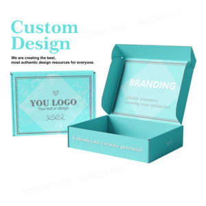 BAJO MOQ Corrugado Pequeñas empresas Postal Mailer Cajas de envío Reciclable Logo Regalo Embalaje Impresión Ropa Cajas de envío - Product Image 4