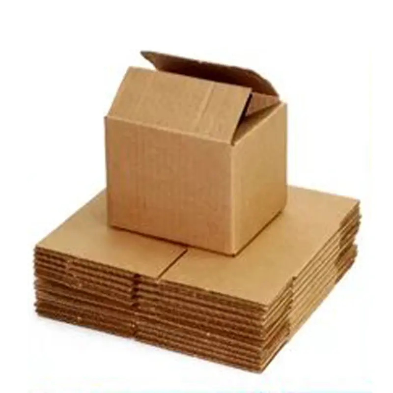 Grosir disesuaikan dinding tunggal b-flute 3 lapisan karton pengiriman bergelombang surat pos kotak karton