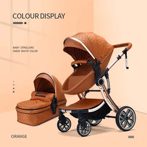 Passeggino 3 in 1 per uova di lusso pieghevole con certificato CE e cintura di sicurezza a cinque punti - Product Image 4