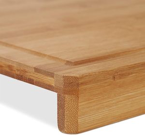 Nhà bếp phục vụ hội đồng quản trị tre gỗ trên truy cập chìm thớt với truy cập cạnh hoàn hảo cho rau và trái cây - Product Image 4