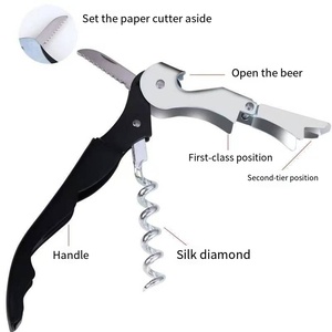 STRONG Brand Colored Electroplated Stainless Steel Lightweight Seahorse Knife Wine/Bottle Opener Bar Tool for Serving Wine <b>Beer</b> - Product Image 3
