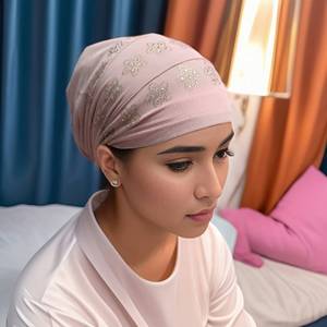 Pañuelo Musulmán de Color Sólido para Mujer, Gorro Interior Islámico, Pañuelo Árabe para la Cabeza, Sombrero para Mujer - Product Image 2