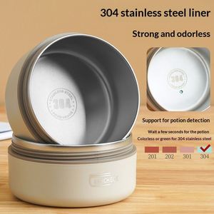 Cross-Border Hot Sale 304 Stainless Steel Insulated Multi-Function Microwave Safe Portable Student <b>Lunch</b> <b>Box</b> Double <b>Lunch</b> <b>Box</b> - Product Image 4