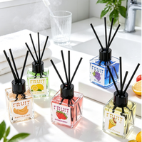Diffuseur à bâtonnets parfumés aux fruits, multicolore, pour la maison, désodorisant, parfum d'ambiance pour toilettes, diffuseur décoratif pour la maison et la salle de bain