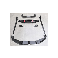 XLstyling Accessoires automobiles ABS brillant Lame avant, Lame de pare-chocs avant, Jupes latérales, Diffuseur pour BMW X5M F95 LCI L--D Style