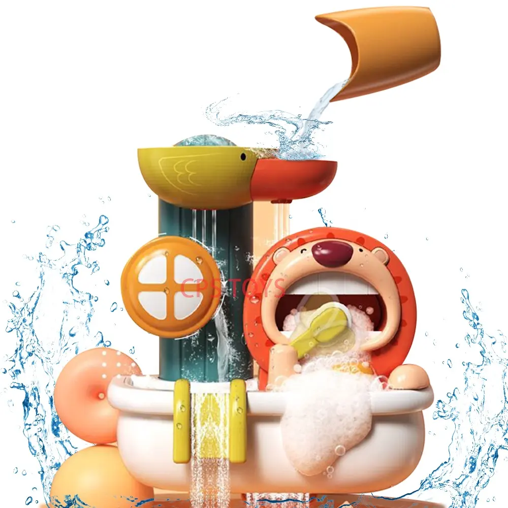 아기 목욕 장난감 줄기 욕실 사자 욕조 샤워 장난감 동물 욕조 장난감 컵