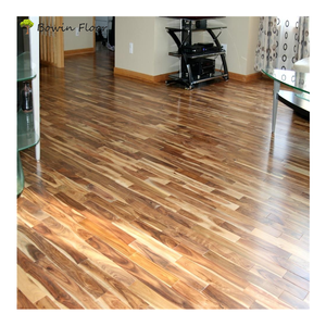 Plancher de bois dur d'acacia de couleur naturelle de la route de tabac pour des chambres à coucher d'entrepôts - Product Image 1