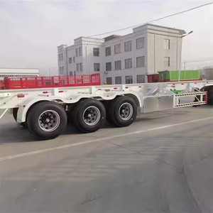 Mejor Precio de Fábrica, Alta Calidad, Chasis de Contenedor de Cuello de Cisne de 3, 4 y 6 Ejes, Remolque Esqueleto de 40 y 20 Pies, Semirremolque Portacontenedores - Product Image 5