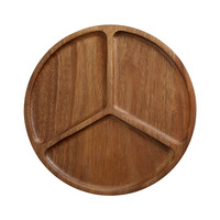 Groothandel Acacia Houten Serveerplateau Set Multifunctioneel Charcuterie Kaas Fruit Snack Schotels Keuken Eetkamer Fruitplateau