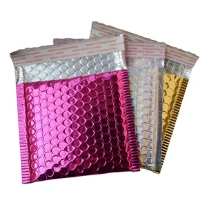 2020 de papel de aluminio de oro rosa de polietileno burbuja sobres acolchados envío bolsa de <span class=keywords><strong>correo</strong></span> - Product Image 6
