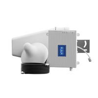 Amplificateur de signal mobile pour voiture Tri-Bande 4G 5G 900 1800 2100 GSM 3G avec gain de 80 dB et couverture de 500 à 1000 m²