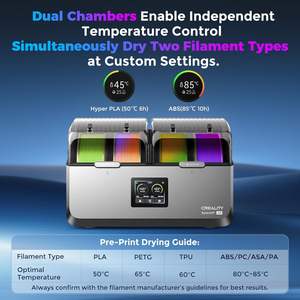 Secador de Filamento Creality SpacePi X4, Caja de Secado para Impresora 3D de 4 Rollos con Pantalla Táctil LCD y Control de un Solo Toque - Product Image 3