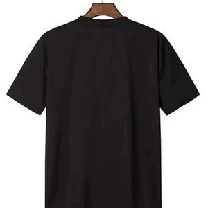 Camiseta estampada informal Camiseta de mujer Algodón negro Ropa de calle retro Manga corta - Product Image 3