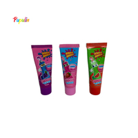 Vente en gros de gomme à mâcher pour trois mélanges saveur fruit raisin pastèque fraise gomme à mâcher liquide avec forme de dentifrice