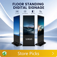 Kiosque d'affichage numérique à écran tactile LCD 4K intérieur/extérieur 32/43/50/65/85 pouces IP65 pour animations graphiques, magasins de détail et ascenseurs