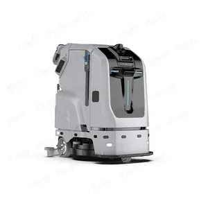 Commercial Walk Behind Electric Autonomous Sweeper Dust Cleaning AI Technology Robot floor Scrubber dryer