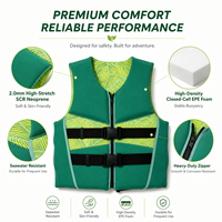 Gilet de flottabilité en néoprène pour adultes, pour kayak, SUP, rafting, natation, parc aquatique, fermeture éclair réglable, gilet de sports nautiques