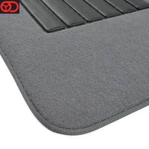 Tapis de sol intérieur de voiture, ensemble complet de 4 pièces, universel, avant et arrière avec <span class=keywords><strong>talon</strong></span>, tapis lavable, noir, gris et <span class=keywords><strong>Beige</strong></span> - Product Image 3