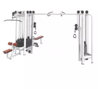 ASM-T1063 Equipo de Gimnasio Comercial ASM FITNESS, Máquina de Ejercicios Multifuncional con Cable Cruzado, Popular Gimnasio Multi-Estaciones de 5 Puestos para Entrenamiento
