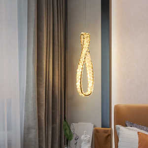 <span class=keywords><strong>Apliques</strong></span> de Pared Modernos de Lujo para Comedor, de Hierro y Cristal, con Tira <span class=keywords><strong>LED</strong></span> Larga y Altura Ajustable - Product Image 6