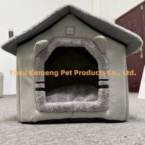 Hovicaed 새로운 디자인 접이식 애완 동물 하우스 이동식 빨 고양이 집 강아지 동굴 소파 애완 동물 침대 집 - Product Image 3