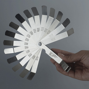 Elbow Feeler Gauge 16 Piece 0.127 0.508 Mm Steel Thickness <b>Measuring</b> <b>Tool</b> High Accuracy Gap Gauge For Mechanical Measurement - Product Image 2