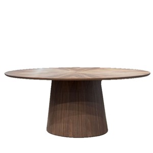 Mesa <span class=keywords><strong>de</strong></span> Comedor Moderna <span class=keywords><strong>de</strong></span> Lujo en <span class=keywords><strong>Madera</strong></span> <span class=keywords><strong>de</strong></span> <span class=keywords><strong>Nogal</strong></span> con Base <span class=keywords><strong>de</strong></span> <span class=keywords><strong>Madera</strong></span>, <span class=keywords><strong>Venta</strong></span> Directa <span class=keywords><strong>de</strong></span> Fábrica para Muebles <span class=keywords><strong>de</strong></span> Hogar, Restaurante o Apartamento - Product Image 5