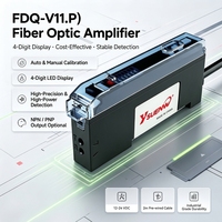 Offre Spéciale FDQ-V11P Amplificateur de Fibre Optique à Collecteur Ouvert 12-24V avec Affichage Numérique et Capteur de Fibre Optique