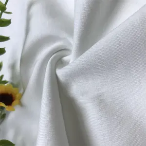 Poids lourd 100% coton Jersey tissu 230gsm simple Jersey tricot T-Shirt filles garçons fil peigné Fusible Lingerie solide robe
