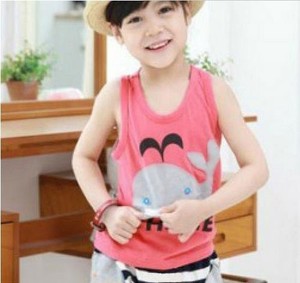 Traje de Verano al por Mayor para Niños, Chaleco con Dibujos Animados, Traje Infantil para Bebés - Product Image 2