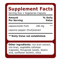 Capsule Minceur pour Adultes - Augmente la Combustion des Calories, Extrait de Poivre de Cayenne, Favorise une Perte de Poids Saine, Complément pour Régimes Hypocaloriques