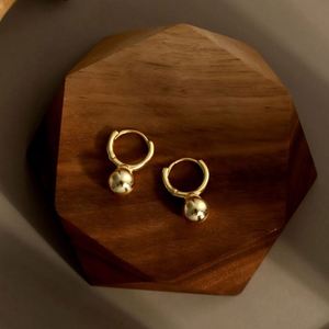 Dylam Metallic Style Luxury Women 18K Gold Plated Beaded <b>Stud</b> <b>Earring</b> Minimalist <b>Silver</b> Fashion <b>Stud</b> <b>Earring</b> - Product Image 4