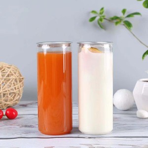 Envase de Plástico Multiusos, Lata de Plástico PET con Tapa, Lata PET Transparente para Envasado de Varias Bebidas Frías - Product Image 1