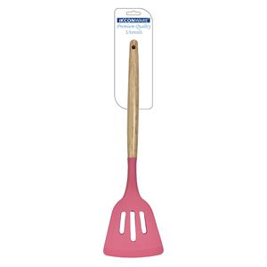 Ensemble d'ustensiles de cuisine rose 8 pièces Spatule antiadhésive <span class=keywords><strong>Fouet</strong></span> Pinces Résistant à la chaleur Outils de cuisine Manche en bois Coloré <span class=keywords><strong>Chef</strong></span> de maison - Product Image 5
