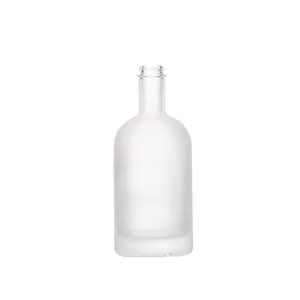 Bottiglia di vetro Vanjoin 750ml liquore trasparente smerigliato Vodka bicchiere bottiglia di vino
