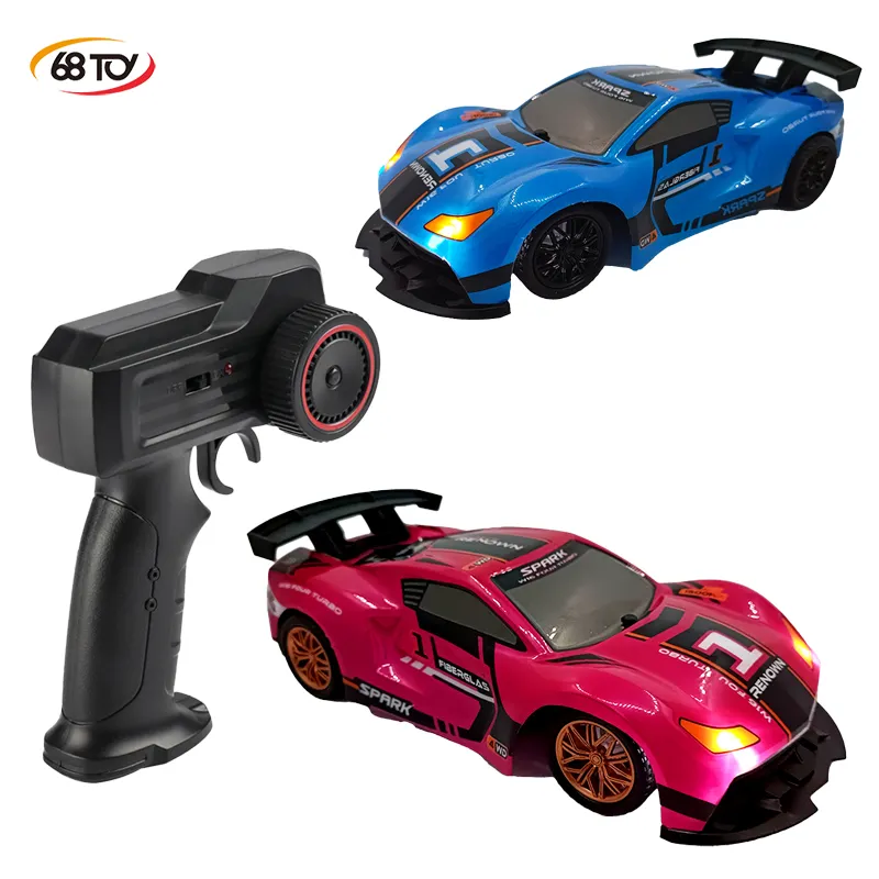 68Toy scala 1:20 4WD auto ad alta velocità RC 2.4G telecomando auto con luce musicale ad alta velocità di controllo Radio gesto acrobazia RC auto